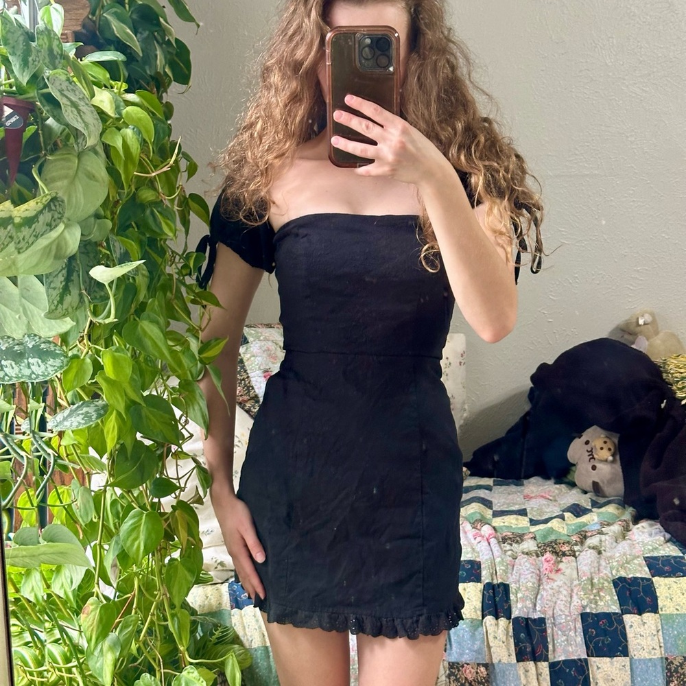 Lovers + Friends Black Mini Dress